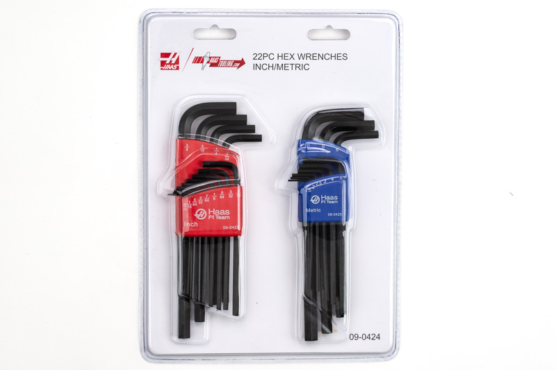 22-Piece, L-Key Long Arm Combination Hex Wrench Set, 0.05