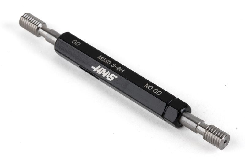 M5x0.8-6H, GO / NO-GO Thread Plug Gauge | Haas Tooling