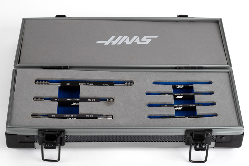 7-Piece, GO / NO-GO Thread Plug Gauge Set, Metric | Haas Tooling