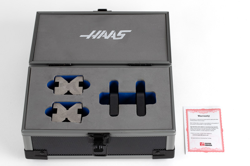 Hardened Steel V-Block & Clamp Set, 45x40x35mm, 90° V Angle, 6
