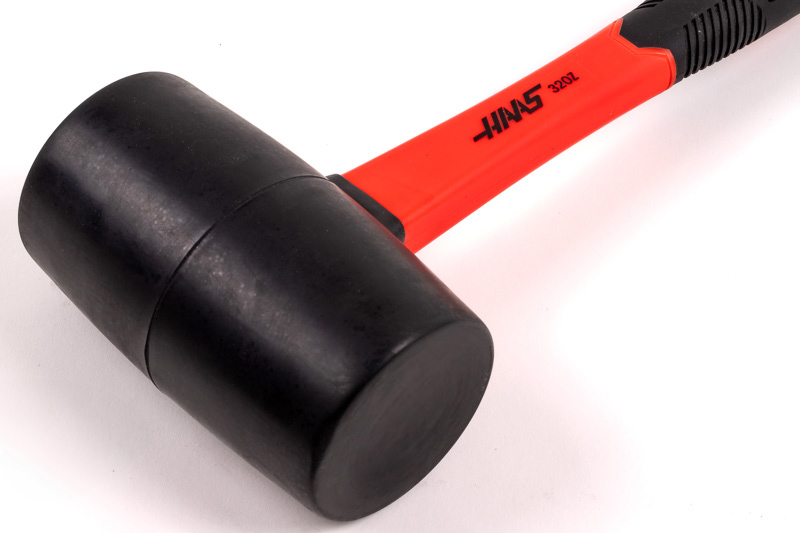 Haas 32oz / 2lb HI-Strength Rubber Mallet, TPR Grip | Haas Tooling