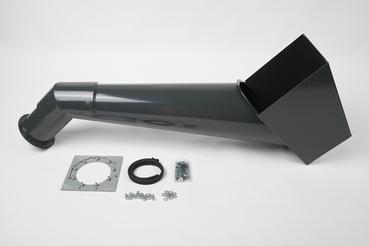 ADAPTER, W/ CHIP CHUTE SQUARE TO ROUND FLANGE KIT | Haas Tooling